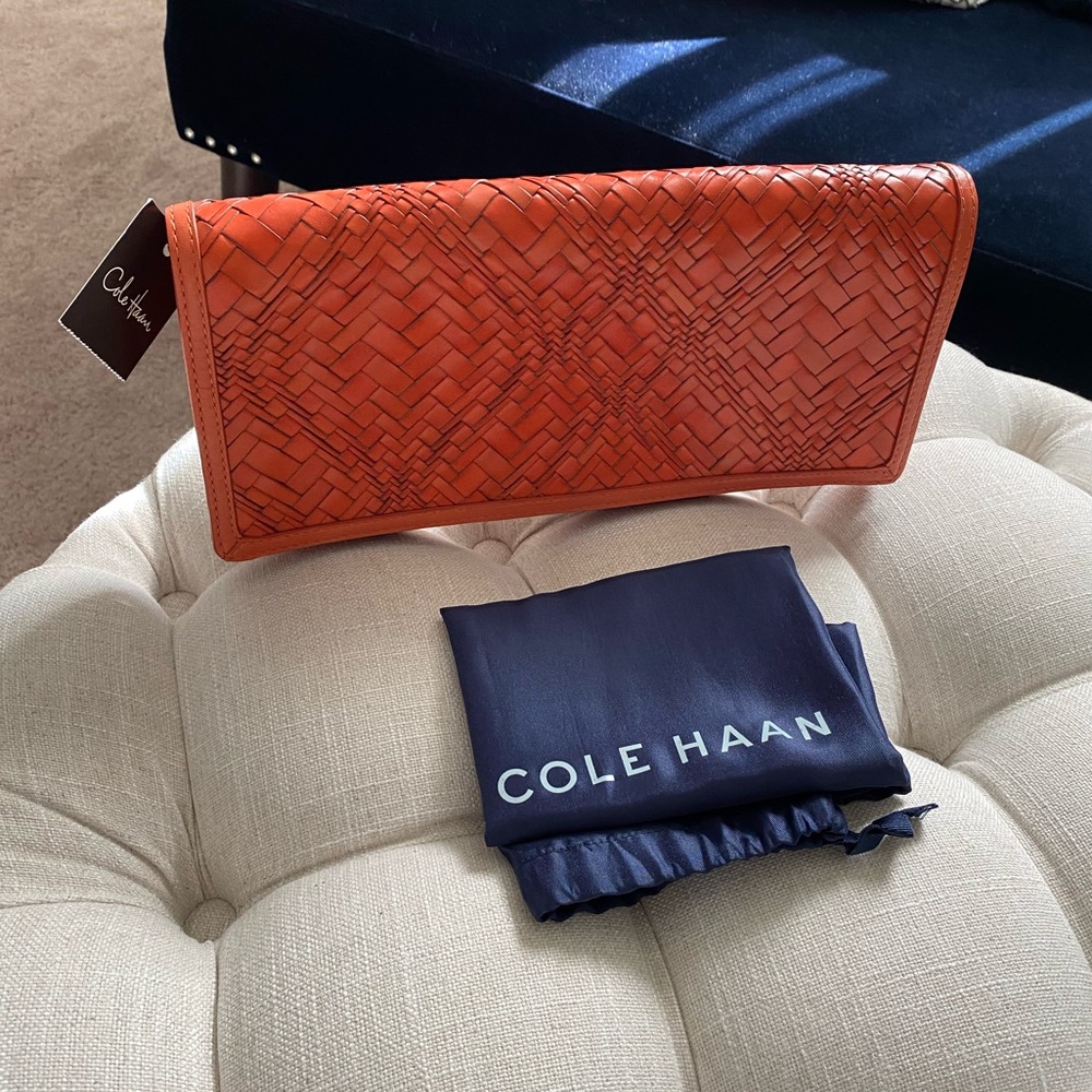 ✨FLASH SALE!!!✨Cole Haan Genevieve NWT! Woven Leather Bag - Picture 15 of 15